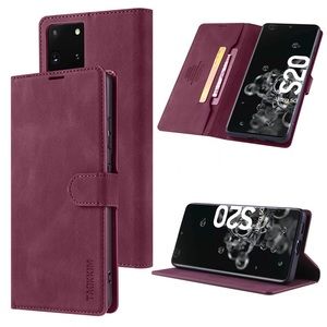 Samsung Galaxy s22 Plus kick-stand full cover leather wallet shockproof case